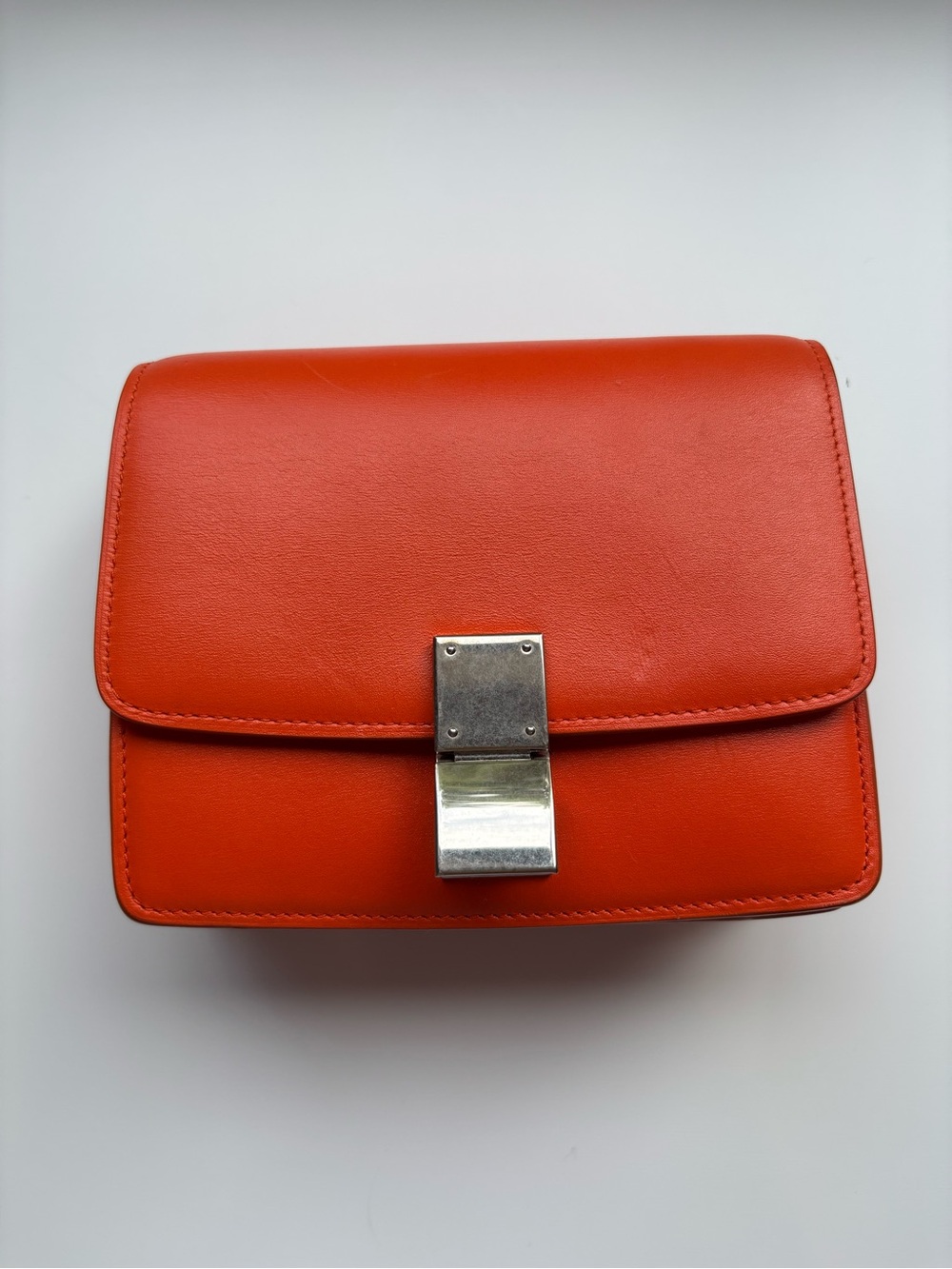 2017 Céline Classic Box Bag Orange crossbody - Picture 2 of 15